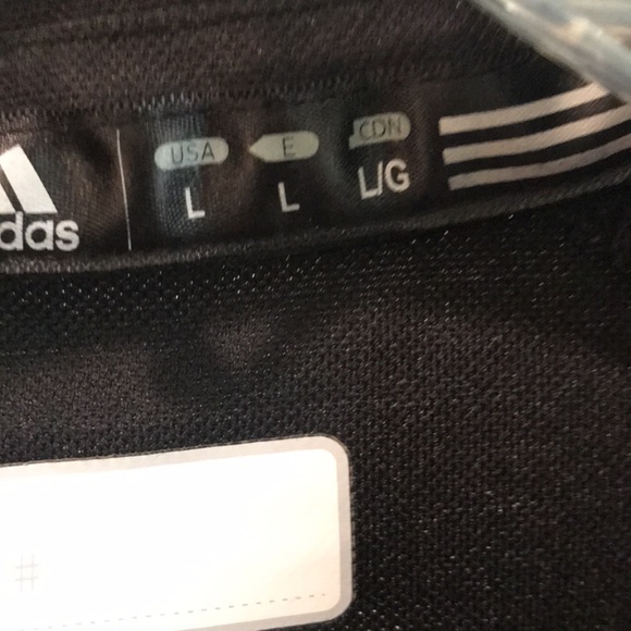 Adidas Black Polo Shirt Womens Size Large Climate Breathable Short Sleeves - Picture 4 of 7